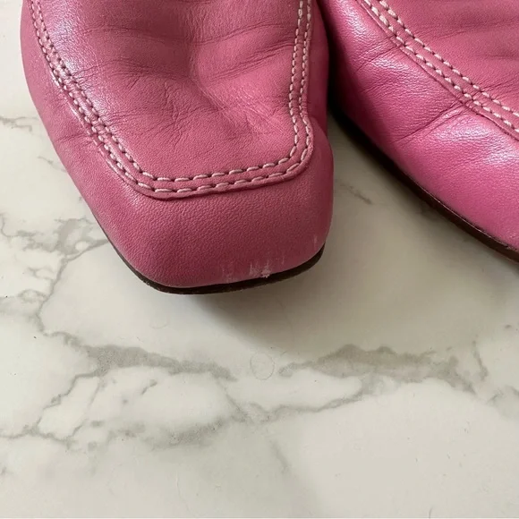 Enzo Angiolini | Pink Slip On Flats - Picture 7 of 9